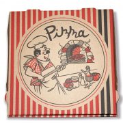 DeinPack Lot de 100 cartons à pizza 30 x 30 cm pour pizza I Boîtes à